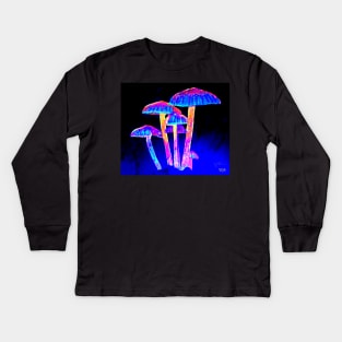 Mushroom Glow Kids Long Sleeve T-Shirt